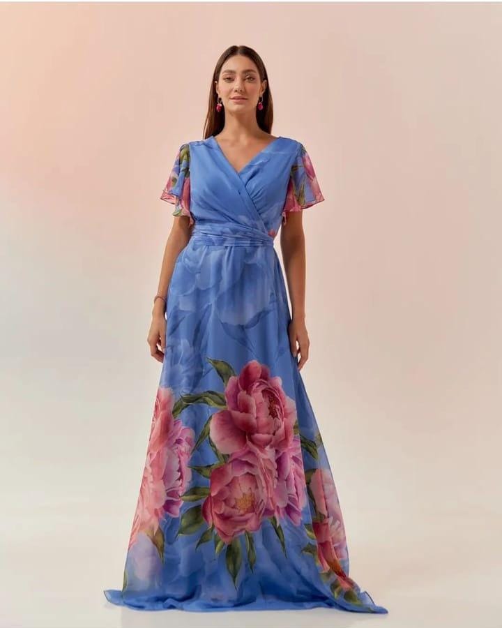 Vestido Longo  floral